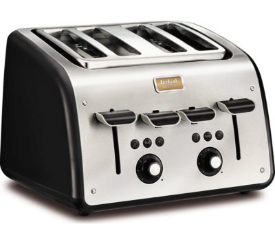 TEFAL  Maison TT7708UK 4-Slice Toaster - Stainless Steel & Chalkboard Black